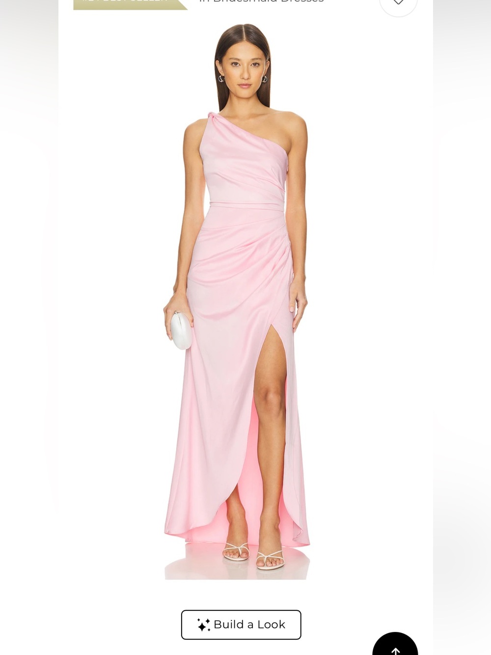 Elliatt Blush Biarritz Gown with High Side Slit